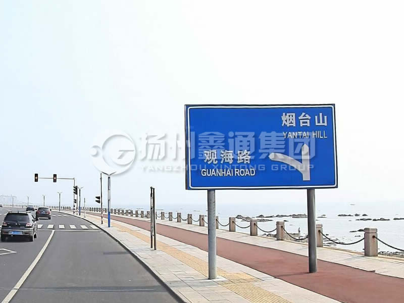 BZG-015，交通標(biāo)志桿，雙柱標(biāo)志桿