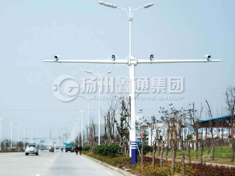 DJG-004，電子警察桿，T型八棱電警桿